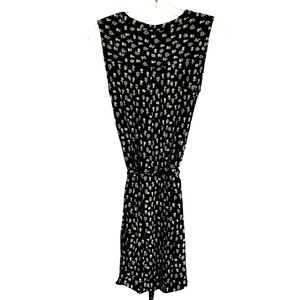GAP Black and White Floral Midi Dress
